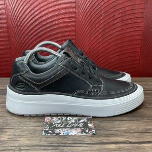 SKECHERS Viewport Valence Comfort Shoes Men US‎ 7 210128 Leather Black Walking